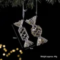 Transparent acrylic candy Christmas ornament decorated with gold sequins for tree decor - Candy
