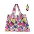 Portable foldable polyester grocery shopping bag with colorful floral print pattern - 16kg / 38*58cm / Colorful Floral (xc-74)