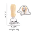 Christmas tree shaped zinc alloy cookie cutter with ergonomic wooden handle, 54g weight - Christmas Hat