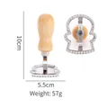 Zinc alloy gingerbread man cookie cutter with ergonomic wooden handle for baking - Snowman