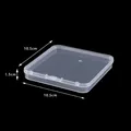 Transparent plastic square storage box, dimensions 10.5x10.5x1.5 cm. - 1.5 High 10.5 Square Box (10.5*10.5*1.5cm)