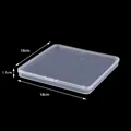 Square transparent plastic organizer box, 18x18x1.5cm thin jewelry storage case holder - 1.5 High 18 Square Box (18*18*1.5cm)