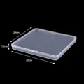 Clear transparent square plastic storage container with size specs 20x20x1.5 cm measurements - 1.5 High 20 Square Box (20*20*1.5cm)