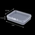 Small transparent plastic storage box with dimensions 7x5.5x1.5 cm for small items - 7.0 Small Rectangular Box (7*5.5*1.5cm)