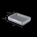 Clear plastic mini storage box with dimensions 8x6.2x1.5 cm for jewelry and small items - 8.0 Small Rectangular Box (8*6.2*1.5cm)