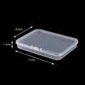 Transparent rectangular mini plastic organizer case for jewelry size 11x8.5x1.5cm - 11.0 Small Rectangular Box (11*8.5*1.5cm)