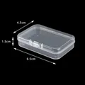 Small transparent plastic storage box (6.5x4.5x1.5 cm) for jewelry - 1565 Rectangular Box (6.5*4.5*1.5cm)