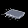 Clear transparent plastic storage box measuring 9x7.2x1.5 cm for jewelry and small items - 9.0 Small Rectangular Box (9*7.2*1.5cm)