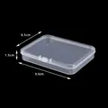 Transparent rectangular plastic storage box, 9.5x6.5x1.5cm portable jewelry case - 1595 Rectangular Box (9.5*6.5*1.5cm)
