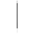 Classic long vintage black cigarette holder with silver metal tip and white mouthpiece - Retro Prop Cigarette Holder Style (Tobacco Pipe)