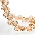 Champagne champagne gold faceted K9 crystal glass beads for elegant jewelry DIY - Natural Silver Champagne / 6mm (approximately 87 Beads Per Strip)