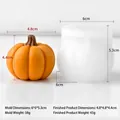 3D pumpkin silicone mold for Halloween DIY aromatherapy candle and chocolate making - Pumpkin Mold J-5667
