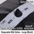 Large black pull-out milk cotton wrapping paper, 40x55cm, 37 sheets per pack. - Extracted Milk Cotton - Large / Mystic Black