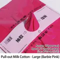 Pull-out hot pink milk cotton flower wrapping paper sheets, 40x55cm, 37 sheets pack - Extracted Milk Cotton - Large / Barbie Pink