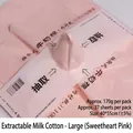 Extractable pink milk cotton flower wrapping paper liner 40x55cm, waterproof floral tissue - Extracted Milk Cotton - Large / Honey Pink