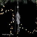 Clear acrylic icicle ornament for Christmas tree, 21cm length hanging decoration. - Icicle Bead String