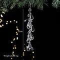 Transparent acrylic crystal icicle hanging ornament for Christmas tree decoration - Waterdrop String