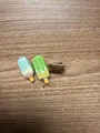 Cute popsicle-shaped children's hair clip with colorful resin ice cream bars - Double Ice Cream Hair Clip Style