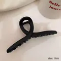 Matte black large 13cm hair claw clip for thick hair - 13cm / Black