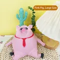 Large size pink pig squishy stress relief toy with red tie decoration for kids - Large Size Decompression Pink Pig (Approx 1.5kg, 20*20cm)