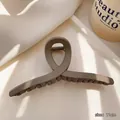 Large matte brown hair claw clip 11cm for thick hair daily styling minimalist shark clip - 11cm / Brown