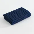 Premium soft navy blue waffle weave 100% cotton towel with honeycomb texture variant - Bath Towel 70x140cm / Dark Blue