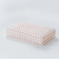 Premium soft light pink waffle weave cotton face towel with absorbent honeycomb texture - Light Pink