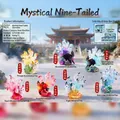 Resin Nine-Tailed Fox blind box figurines with colorful gradient translucent finish - -275 Iridescent Nine-tailed Recording Box 6 / Random One