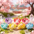 Colorful Nine-tailed Fox figurines blind box toy set for creative desk decor gift - M476 Cute Fox Guardian Crystal Box 6 / Random One