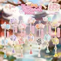 Handcrafted cute nine-tailed fox pendant and hair clip set available in multiple pastel colors - A167 Legend of Twin Nine-Tailed Foxes (Set of 6) / Random One