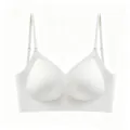 Soutien-gorge blanc sans couture dos nu en U multi-positions - Blanc (Version Jelly)