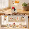 Cute cartoon animal blind box figurine set including 6 regular and 1 secret hidden style - -28 Cats And Dogs Pai I Love My Home 6 / Random 1pc