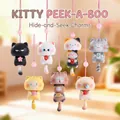 Collection of cute cartoon cat hanging ornaments in various colors and designs - A148 Little Meow Hide-and-seek (6 Games) / Random 1pc