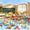 Collection of cute school-themed cat blind box figurines for creative desk decoration - 0315 The Little Kitty's Great Skipping School Operation (8 Items) / Random 1pc