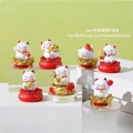 Set of 7 cute Maneki Neko lucky cat blind box figurines for home decor and gifts - 8j003 Lucky Cat (6 Pieces) / Random 1pc