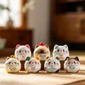 Cute cat shaped aromatherapy incense burner blind box set for home decoration - M472 Lucky Charm Incense Burner (6 Pieces) / Random 1pc