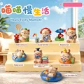 Adorable cat theme resin blind box figurines set featuring seven unique miniature styles - 80310 Meow Meow Slow Life (6 Items) / Random 1pc