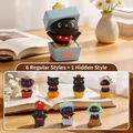 Creative black cat blind box figurine set featuring 6 regular and 1 hidden styles - -143 Curious Encounters (6 Items) / Random 1pc