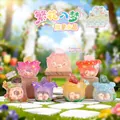 Flower themed crystal energy blind box night light with cute animal figurines - A166 Dreamy Blossoms (6 Energy Points) / Random 1pc