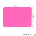 Pink DIY resin silicone mat with 21x14.6cm dimension labels. - 21cm x 14.6cm / Pink
