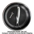 316L stainless steel honeycomb skillet with detachable handle and no lid - 316 Double Sided Detachable Handle (No Lid)