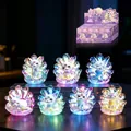 Set of colorful glowing nine-tailed fox blind box figurines on display - Hm223 Phantom Nine-tailed Fox Box 6 / Random One