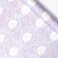 Premium purple mermaid scale gift wrapping paper featuring Happy Birthday pearl patterns - Mermaid Gift / 50x70cm