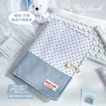 American retro denim A5 notebook featuring a stylish blue and white polka dot cover - Milk Blue Polka Dot A5