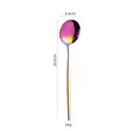 Rainbow iridescent stainless steel dinner spoon 20.8cm for Portuguese cutlery set - Dinner Spoon / AB Color