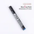 Professional blue permanent marker pen with 1.5mm line width for writing and drawing - Oil-Based / Bulk Packaging / Blue