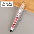 Black waterproof long-nib marker with clear dimension markings for DIY carpentry use - Oil-based Long Tip / Chinese Version / Black