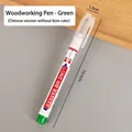 Professional green long-nib marker pen for precision woodworking and DIY crafts projects - Oil-based Long Tip / Chinese Version / Green