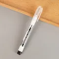 Black waterproof long nib woodworking marker pen with 6cm ruler 13.1cm length - Oil-based Long Tip / English Version / Black
