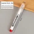 Red long nib marker pen for woodworking and deep hole marking, waterproof and quick-dry - Oil-based Long Tip / English Version / Red